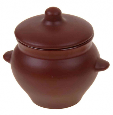 Горшек д/жаркого №5 "Шелк" с ручк. &mdash; Posudio