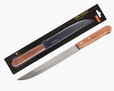 Нож с деревянной рукояткой ALBERO MAL-02АL разделочный, 20см. — Posudio