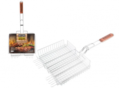 Решетка для барбекю ECOS RD-102D(глубокая, регулир. глубина р-р 31*24*5см) — Posudio