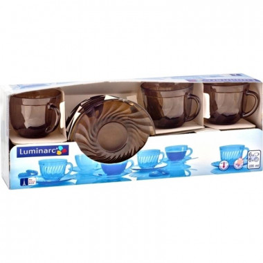 Чайный сервиз 220мл 12 предметов Luminarc Ocean Eclipse H9147 (H0248) &mdash; Posudio