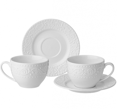 ЧАЙНЫЙ НАБОР LEFARD "FLORAL"  НА 2 ПЕР. 4 ПР. 290мл. 425-068 &mdash; Posudio