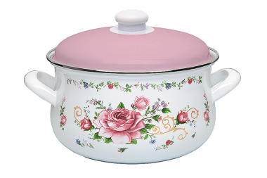 Кастрюля 4л Маруся Розовый букет 44/20 — Posudio