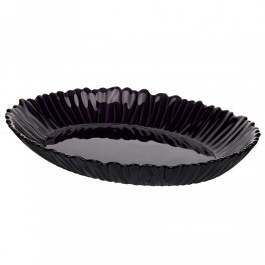 Блюдо упроч. "АМЕТИСТ" темно-фиолетовый 330*250мм. п/уп. &mdash; Posudio