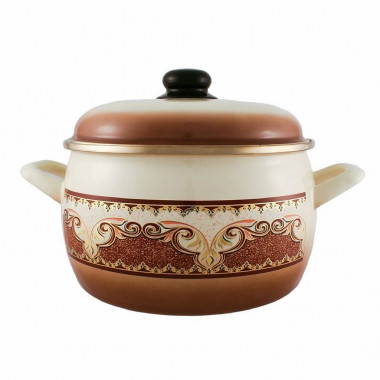 Кастрюля глубокая 7л Metrot Терракот 110647 &mdash; Posudio