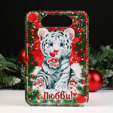 Доска разделочная &quot;Год Тигра. Любви&quot; дерево — Posudio