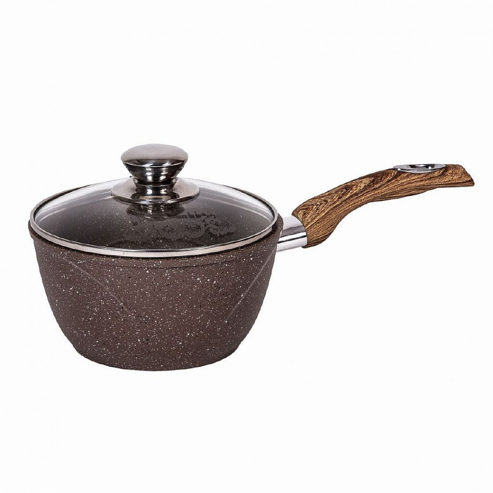 Ковш 1,7л. Гранит brown фото 1 &mdash; Posudio