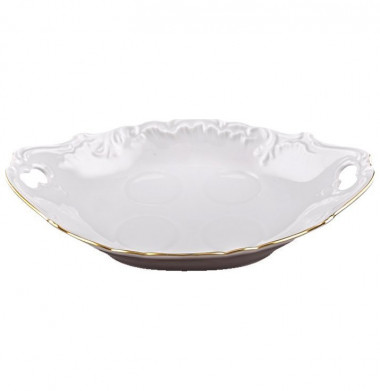 Поднос с ручками 17см Рококо Золотая отводка Рококо-37 — Posudio