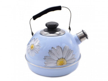Чайник 3,5л подв. серо-голуб. с дек. — Posudio