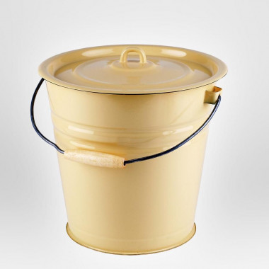 Ведро с крышкой 12л. палевое &mdash; Posudio