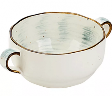 Бульон. чашка с ручк. Пастораль 275мл зелен &mdash; Posudio
