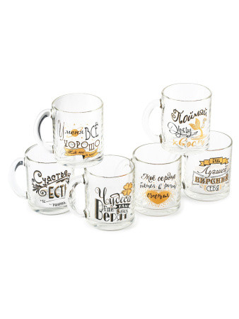 Кружка 320мл ЧАЙНАЯ ПОЖЕЛАНИЯ &mdash; Posudio