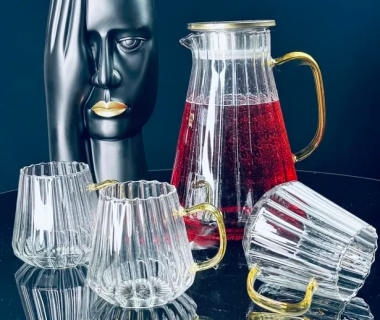 Набор графин 2000мл и 6 стаканов в под.уп.(х8) 160-255 — Posudio