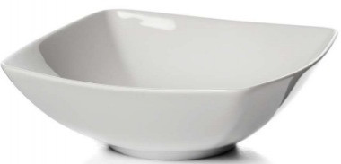 Акция Салатник квадратный 600см3 бел.1с (Башкирский фарфор) — Posudio