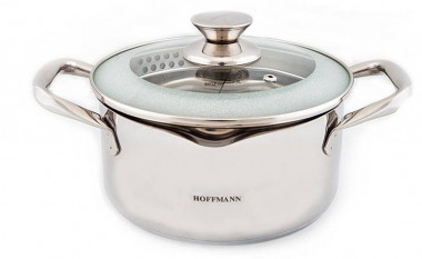 HM 5620 Кастрюля со сливом, нерж. сталь, 3,6л.(20см.) — Posudio