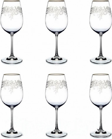 Бокал для вина 350мл (6шт) Crystal Bohemia Viola 40729/436406/350 &mdash; Posudio