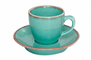 Чашка кофейная 90 мл.Porland Seasons Turkuaz (Бирюзовый) 312109 &mdash; Posudio