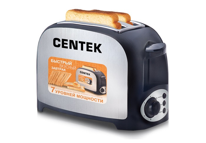 Тостер Centek CT -1421 черный 750 Вт. фото 1 — Posudio