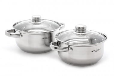 Набор кастрюль 4пр. (2,2+3,2л), Катунь Гретта КТ04-D &mdash; Posudio