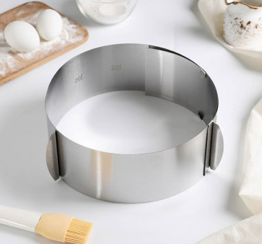 Форма для выпечки с регулировкой размер 16-30см. высота 8см. &mdash; Posudio