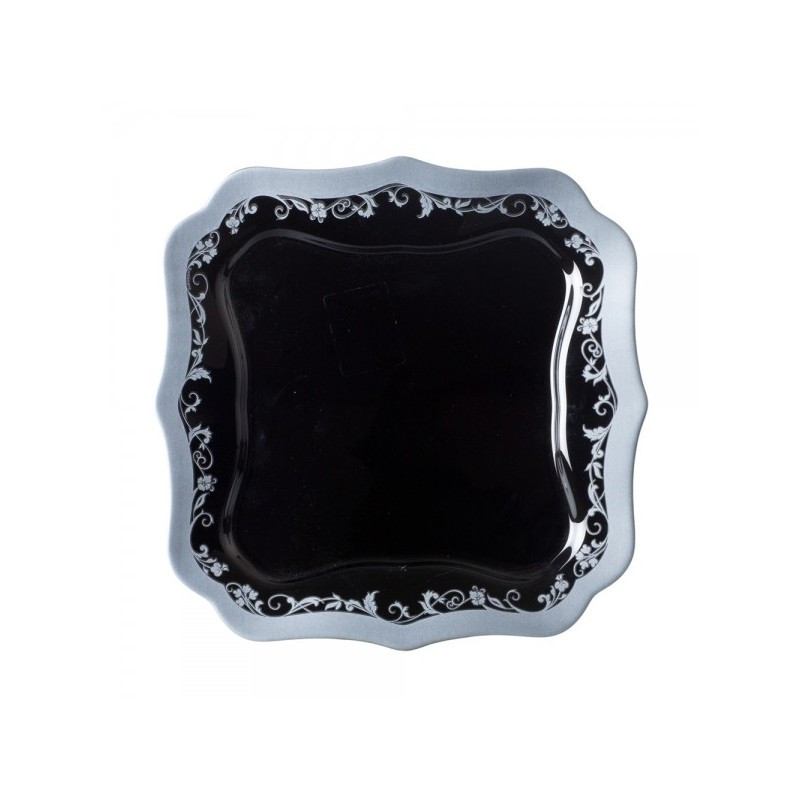 Обеденная тарелка 25.5см Luminarc Authentic Silver Black H8396 фото 1 — Posudio