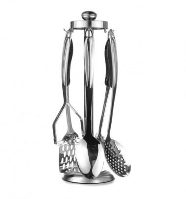 HM-71707 Набор кухонных принадлежностей из нерж. стали, 7пр. — Posudio