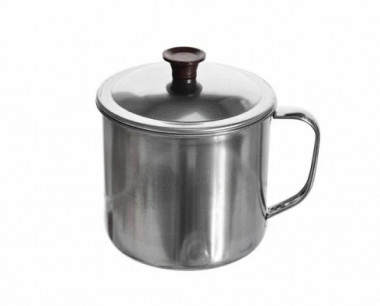 Кружка 500мл. 10см. с/крышкой нерж. — Posudio