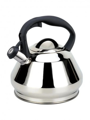 Чайник мет. 3,5л  со свистком BH - 9850/ цвет металлик &mdash; Posudio
