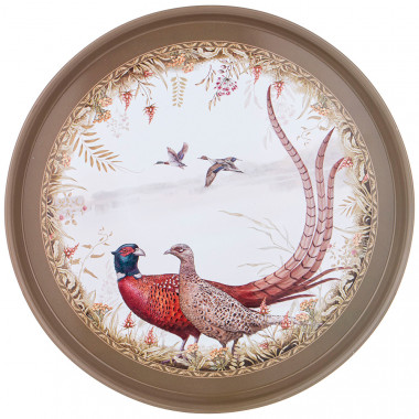 ПОДНОС СЕРВИРОВОЧНЫЙ AGNESS КОЛЛЕКЦИЯ "ОХОТА" 33Х2,1 СМ &mdash; Posudio