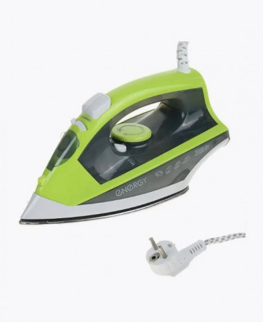 Утюг ENERGY EN-328 зеленый (2000Вт, пар, спрей, пар. удар, самооч., керам. подошва) — Posudio