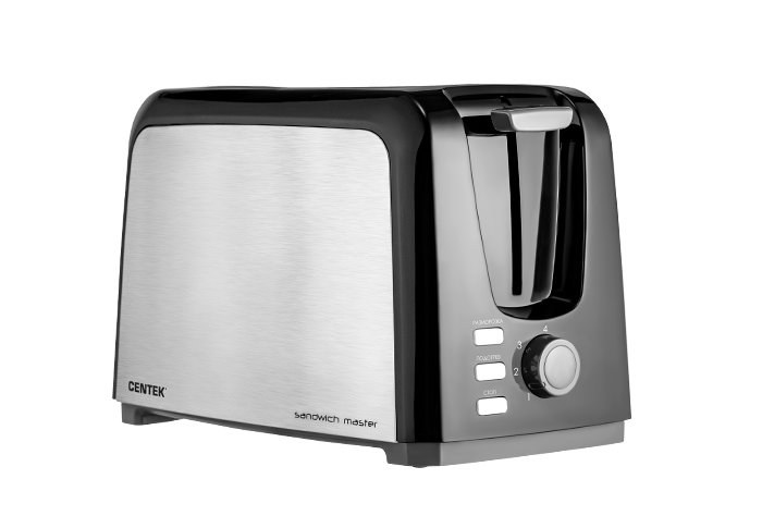 Тостер Centek CT -1429 (Black/SS) 750 Вт. фото 1 — Posudio