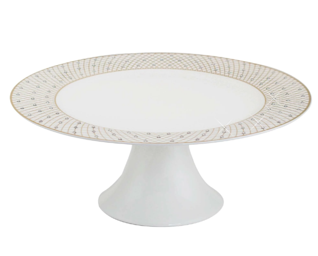 Блюдо 27см. на ножке ЭТРО в под.уп.(х4)Фарфор 108-179 фото 1 — Posudio