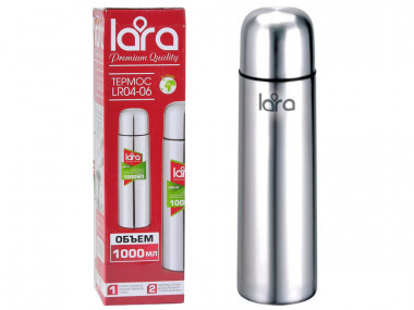 Термос LR04-06 LARA  1000мл.(сталь) — Posudio