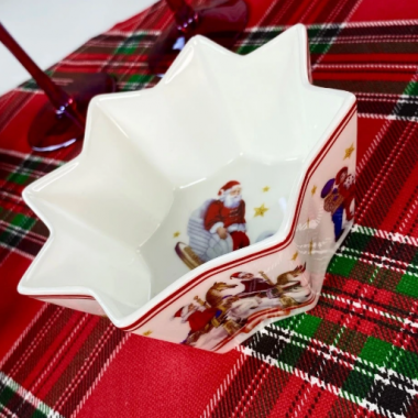 Салатник 14см НОВЫЙ ГОД в под.уп.(х36)Фарфор 305-186 — Posudio