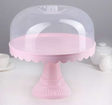 Подставка д/торта и пирожных с крышкой МИКС &mdash; Posudio