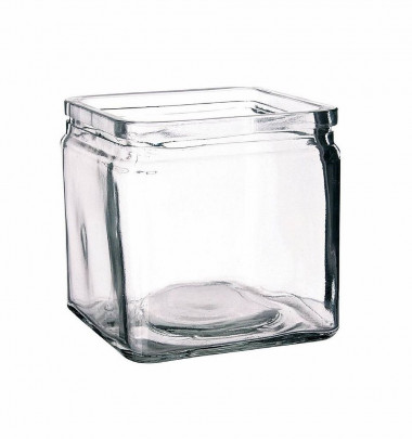 Банка квадратная 1,2л. стекло P.L. &mdash; Posudio