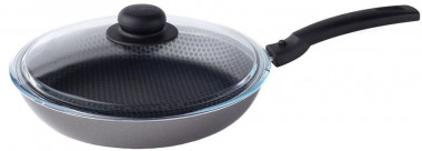 Сковорода 220мм. стекл. крышка &quot;ScovO Dicsoveryl&quot; — Posudio