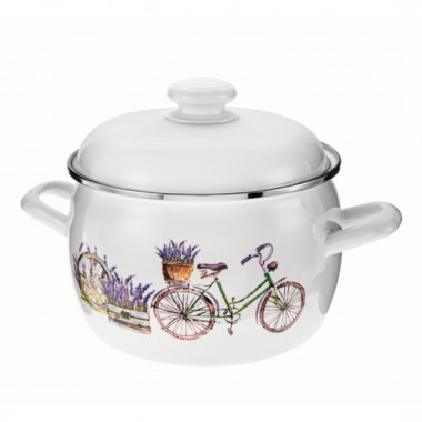 Кастрюля 2л полусф.мет.об.."Valensol" &mdash; Posudio