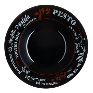 Тарелка для пасты 28.5см Luminarc Friends Time Black N2173 &mdash; Posudio