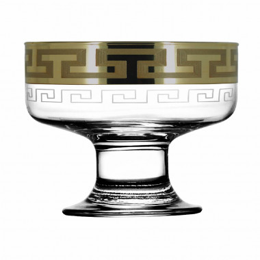 Набор 6 креманок для морожен. с рис. "Греческий узор" (Гусь Хрустальный) GE03-1016 &mdash; Posudio