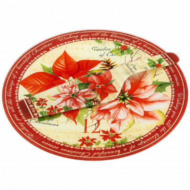 Блюдо для торта с лопаткой  "Рождественская сказка" 28см. &mdash; Posudio