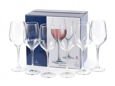 Набор фужеров для вина 350мл 6шт Luminarc Celeste L5831 — Posudio