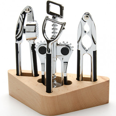 Набор открывалок 5пр. дер.подст. — Posudio