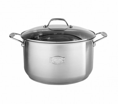 HM 57126 Кастрюля с шильдиком, нерж. сталь, 7,2л.(26*14,5см.) — Posudio