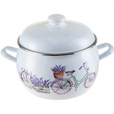 Кастрюля 3,5л полусф.мет.об.."Valensol" &mdash; Posudio