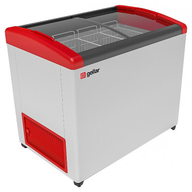 Ларь морозильный Frostor GELLAR FG 350 E красный — Posudio