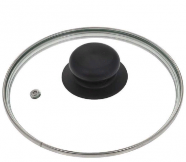 Крышка 180мм стеклянная обод пароотвод Jarko KC-GTL18 &mdash; Posudio