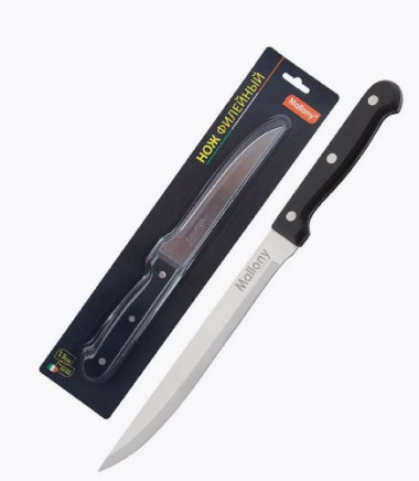 Нож с бакелитовой рукояткой MAL-04B филейный 12,7см. — Posudio
