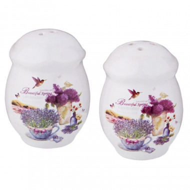 Набор д/специй Лавандовая Весна 2пр 7х5х5см — Posudio