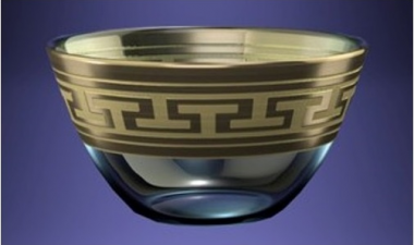 Набор салатник.2пр "Греческий узор" (Гусь Хрустальный) GE01-1542 &mdash; Posudio