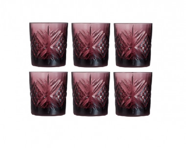 Набор стаканов  ДАЛЛАС ЛИЛАК 3шт 300мл низкие — Posudio